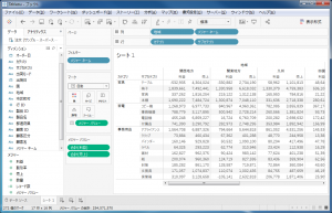 Tableauでテキスト表(テーブル)を作成する