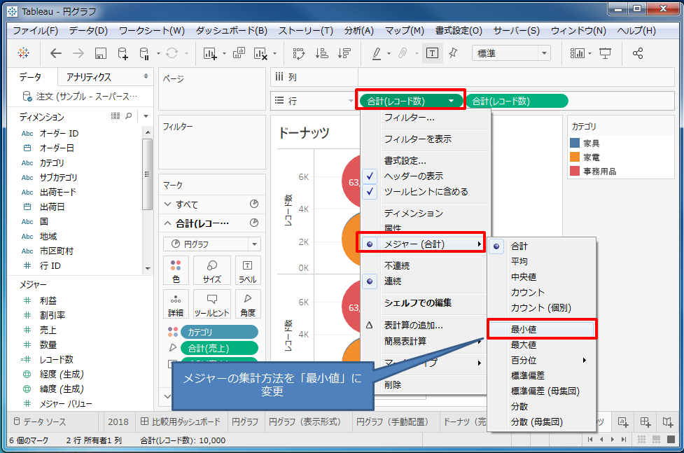 集計方法の変更