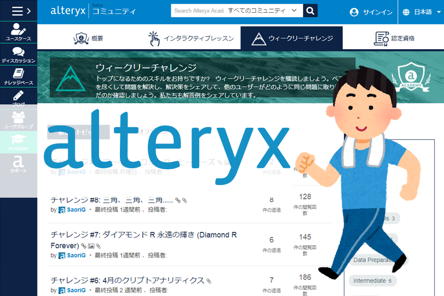 Alteryxの学習に非常に効果的なWeekly Challengeをご紹介します