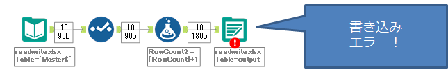 完了までブロックツールなしでのエラーその3