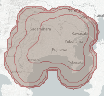 ヒートマップツール（ポリゴン）
