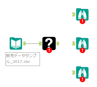 古いバージョンで開いた例