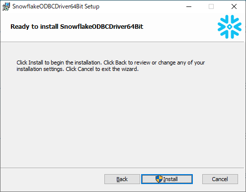 Snowflake_ODBC_インストーラー