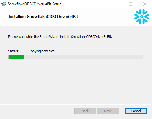 Snowflake_ODBC_インストーラー